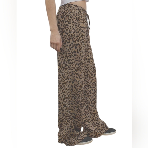Pants - Gatos Animal Print Wide Leg Pants – Size G/ L – Boho Y2K Vibes